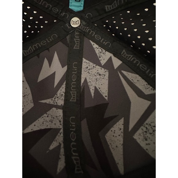 Melin A Game Hydro Baseball Cap Perforated Snapback Unisex Gray Adjustable Sz CL - Picture 10 of 11